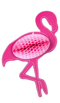 Productafbeelding van Wabenfiguur flamingo, hangdecoratie, 31 x 17 cm - universele maat