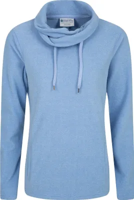Obrázek produktu pro Mountain Warehouse - "Hebridean" fleecový top s vodopádem u krku pro ženy MW657 (46 CZ) (Bledě modrá)