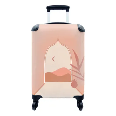 Produktbild von MuchoWow® Koffer Handgepäck Trolley Rollkoffer Kleine Reisekoffer mit 4 Rollen - Tor - Pflanze - Landschaft - Cabin Size < 55x40x23 cm & 55x40x20 cm - Fotokoffer - Kabinenkoffer - Boardgepäck - Reise-Box - Reisekoffer - Reisegepäck - Koffer mit Bild - Trolley für Kinder