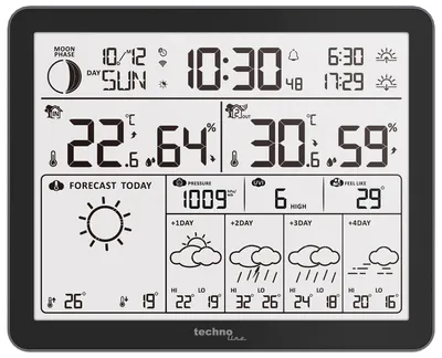 Image de technoline WD3000 Station météo | prévisions sur plusieurs jours | affichage de l'index UV