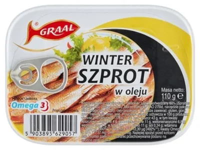 Obrázek produktu pro Szprot podwędzany GRAAL Winter 110g