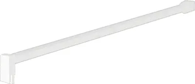 A white stabilizer bar for a shower enclosure, shown against a white background.