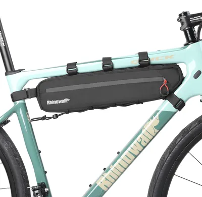 Immagine prodotto di Borsa triangolare per telaio di bicicletta, capacità 2,1 litri, colore nero, adatta per bici da corsa e gravel bike