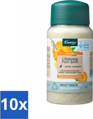 Productafbeelding van Kneipp Voetenbadsalz - Vitaliserend - Citrusgeur - 600 g - Voordeelverpakking - 10 stuks