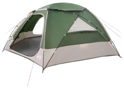 Produktbild von vidaXL Kuppelzelt mit abnehmbarem Regenfly Grün 12-Personen