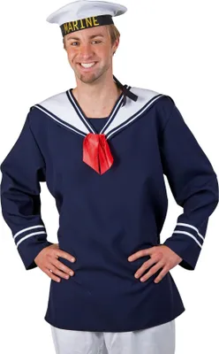 Produktbild von Matrosenhemd mit weißem Kragen Gr. XXLOhne Mütze! Germany100% Polyester