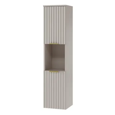 Produktbild von Badezimmerschrank RAVA Kaschmir Hochschrank 30 x 130 x 30 cm Badschrank Badmöbel Badregal offenes Fach