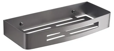 Immagine prodotto di Portaoggetti doccia rettangolare gun metal | TASSO