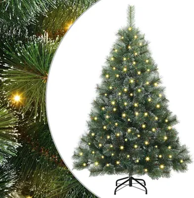 Obrázok produktu pre Umelý vianočný stromček s 150 LED-i Zelená 150 cm PE a PVC