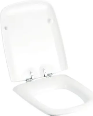 Produktbild von Geberit WC-Sitz Cavelle weiß, mit Deckel, Scharniere Edelstahl