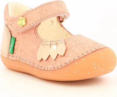 Produktbild von Kickers Smoothi Rose Ethnic Lauflern Sandale T-Spange Leder Fußbett Gr.18-25 EUR 19
