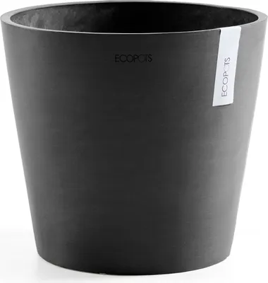 Obrázek produktu pro Výsadbový květináč Ecopots Amsterdam plastový Ø 40 cm V 35 cm tmavě šedý