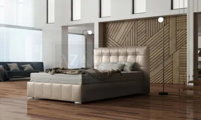 Produktbild von Klassisches Bett Modern Stil Doppel Holz Hotel Betten Schlafzimmer 160x200cm Neu