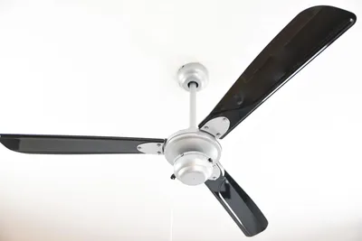 Produktbild von Outdoor Deckenventilator Mountain Gale Silber 132 cm mit Zugschnur IP44