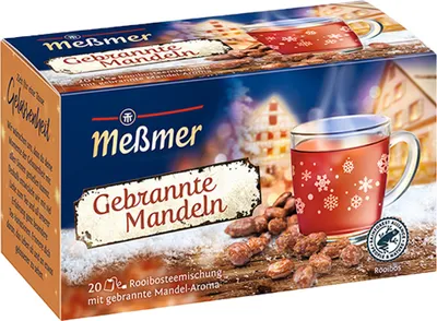 Produktbild von Meßmer Gebrannte Mandeln 20 Teebeutel Rooibosteemischung 50g