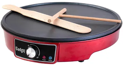 Obrázok produktu pre Gadgy Gadgy Crepe maker - Nastaviteľný termostat - Palacinkovač - 1000 W - Špachtľa a rozdeľovač cesta - Ø 30 cm