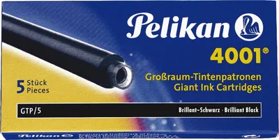 Produktbild von Pelikan Großraum Tintenpatronen 4001 GTP/5 königsblau (5 Patronen)