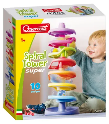 Immagine prodotto di Quercetti Torre a spirale con palline - 10 pezzi