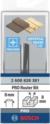 Image de Bosch 2608628381 Bosch Nutenfräser 8x8x51