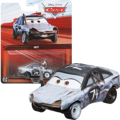 Produktbild von Mattel DXV76 Disney Pixar Cars Patty Crashauto Rennauto Actionauto Modellauto Maßstab 1:55