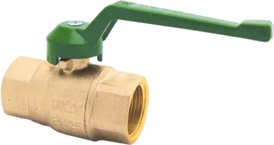 Productafbeelding van Herz kogelkraan, DN15, 1/2"IG, messing, PN25, hendelgroen, geschikt voor drinkwater, figuur 2100(01), 1 stuk.