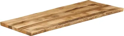 Image de vidaXL Plateau de table avec arête d'arbre 140x60x2,5 cm Mango massif rugueux
