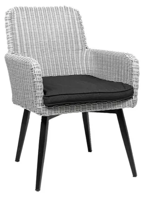 Produktbild von Dining-Gartenstuhl | Pisa | Weiß | Rattan | 2er Set