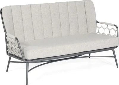 Produktbild von Sonnenpartner Yale Loungesofa Alu mit Polyrope silbergrau Relaxsofa Garten-Sofa