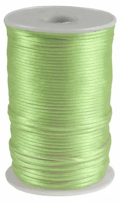 90m Satinschnur Ø2mm, 100% Polyester pastellgrün
