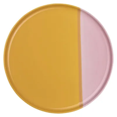 Produktbild von Speiseteller - Ø 26,5 cm - Orange - Rosa - Porzellan