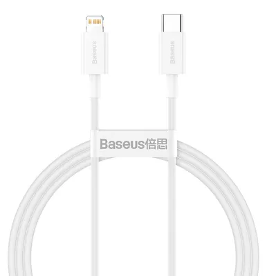 Zdjęcie produktu dla Kabel Baseus Superior USB-C - Lightning 1 m PD 20W biały