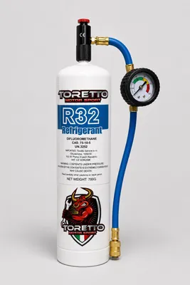 Produktbild von R32 Nachfüllset mit Manometer 5/16" – Klimaanlage Service Kit, Druckmesser, Kältemittel Zubehör