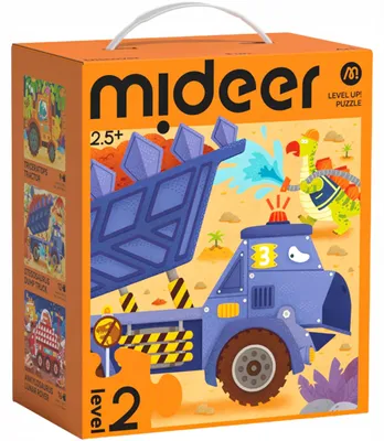 Obrázek produktu pro Mideer, vzdělávací puzzle s dinosaury pro děti, 3 v 1