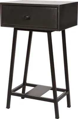 Produktbild von Woood Skyboxbeistelltisch - Sidetable Aus Mangoholz Metall - 70X45x30 Cm
