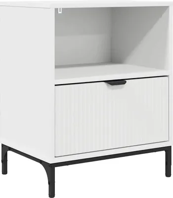Immagine prodotto di vidaXL Comodino con cassetti Bianco 49 x 36 x 61 cm Materiale a base di legno