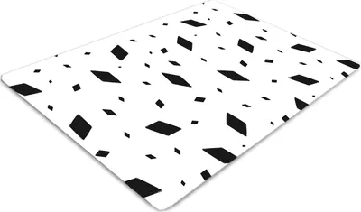 Obrázok produktu pre Podlahová ochranná podložka - Ochranná podložka pod stoličku - Podlahová podložka - 140x100 cm - Geometrické motívy