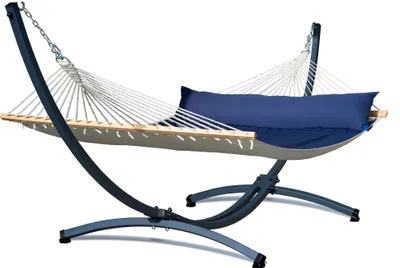 Obrázek produktu pro Potenza houpací síť s rámem Pro dvě osoby houpací síť s tyčí 210x140 cm I Galvanizace rám 220 kg