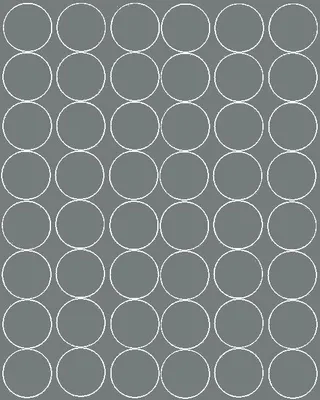 Image de Autocollants ronds, diamètre 6 cm, 48 pièces, gris mat