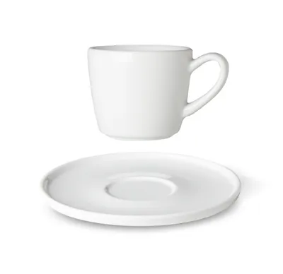 Produktbild von Espressotasse mit Untertasse, tschechisches Porzellan, 80 ml, Optimo, G. Benedikt