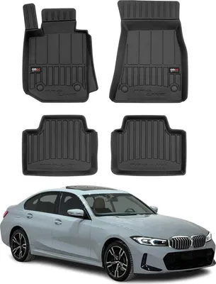 Zdjęcie produktu dla 2019-2025 BMW serii 3 G20 G21 dywaniki podłogowe TPE czarne 4 szt