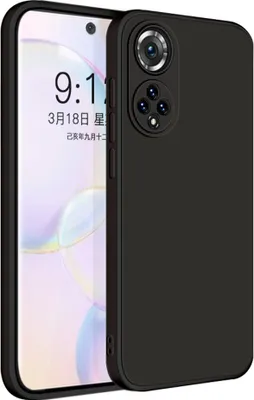 Image de Etui pour Huawei Honor 50 Pro Etui en silicone liquide souple, antichoc, noir