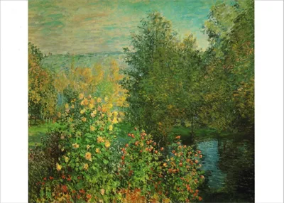 Produktbild von Kunstkarte Claude Monet "Das Garteneckchen"