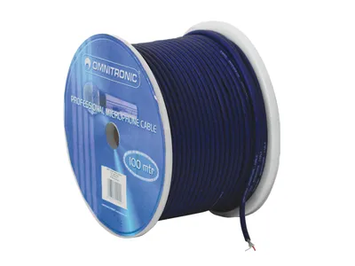 Produktbild von OMNITRONIC Mikrofonkabel 2x0,22 100m bl