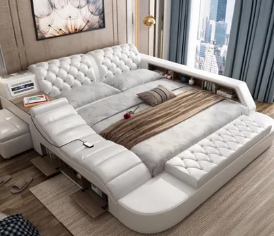 Zdjęcie produktu dla Luxus Doppel Multifunktion Bett Polster Wasser Betten 180x200 Usb Radio Musik
