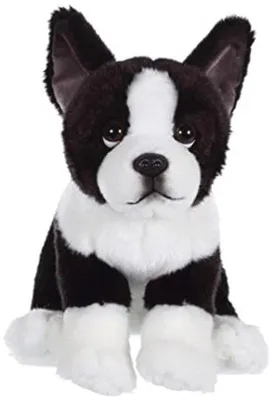 Produktbild von Famanu Plüschhund Sitzend - 25 cm, verschiedene Hunderassen für Kinder