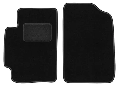 Produktbild von Velours-Fußmatten vorne für Toyota Avalon I 1994-1999 (Limousine) – 2-tlg, Schwarz, passgenau – Wielganizator LUX