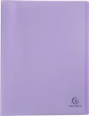 Produktbild von Exacompta 10x Sichtmappe A4 mittelfestem Polypropylen, 40 Hüllen, Malve, 88475E