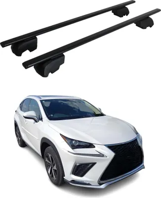 Obrázek produktu pro Příčné střešní nosiče pro Lexus NX 2020–2021, černá ocel, ABE