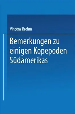 Zdjęcie produktu dla Bemerkungen zu einigen Kopepoden Südamerikas