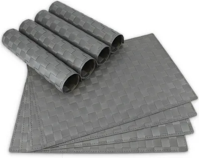 Immagine prodotto di Tovagliette MODERN set di 8 grigio come tovagliette da tavola